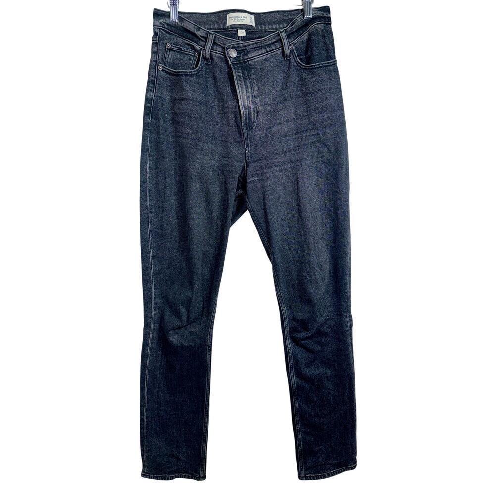 Abercrombie & Fitch Curve Love 90s Slim Straight Ultra High Rise Jeans Size 29 8